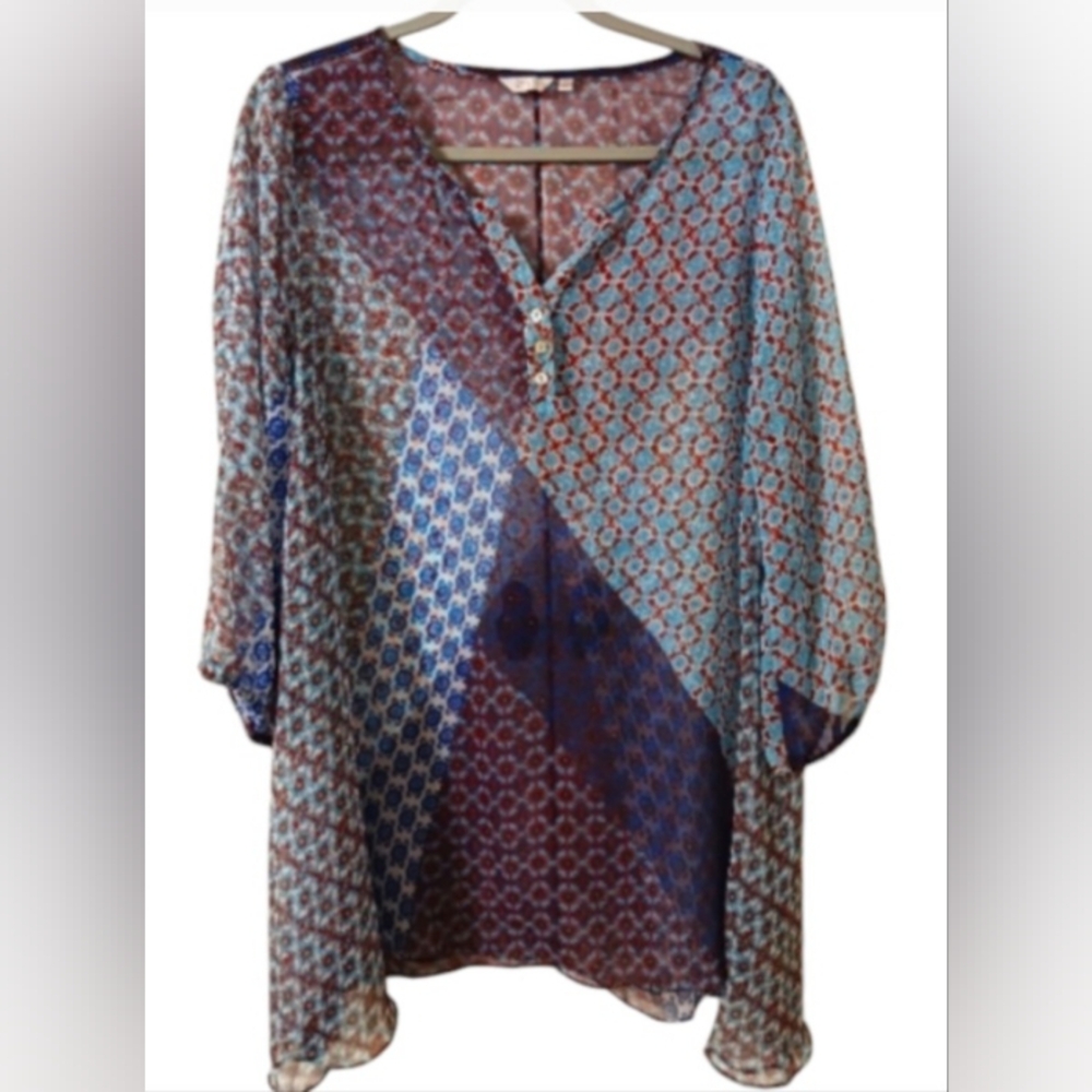 3/$25 Women's Casual Studio Sheer Blouse XL